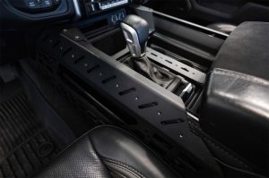 RAM 1500 TRX Center Console Molle Panels & Digital Device Bridge - Addictive Desert Designs - Hammer Black - `21-`27